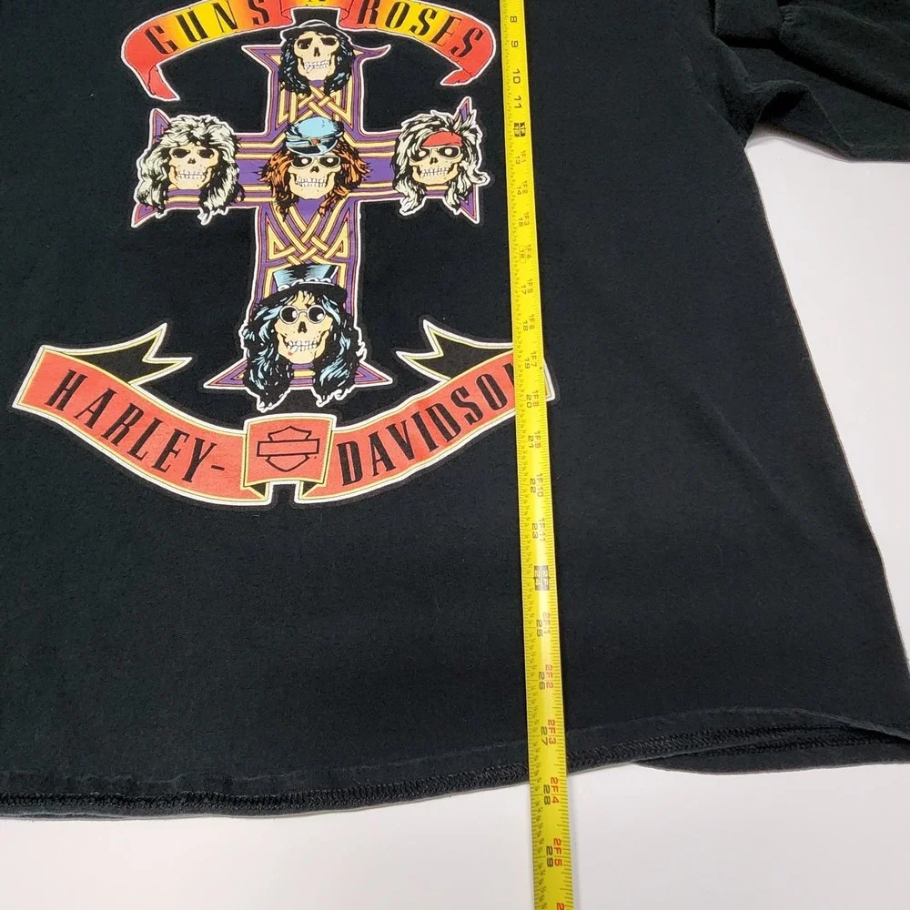 RARE Guns N Roses x Harley Davidson Long Sleeve Shirt XL Bravado Licensed - Picture 8 of 9